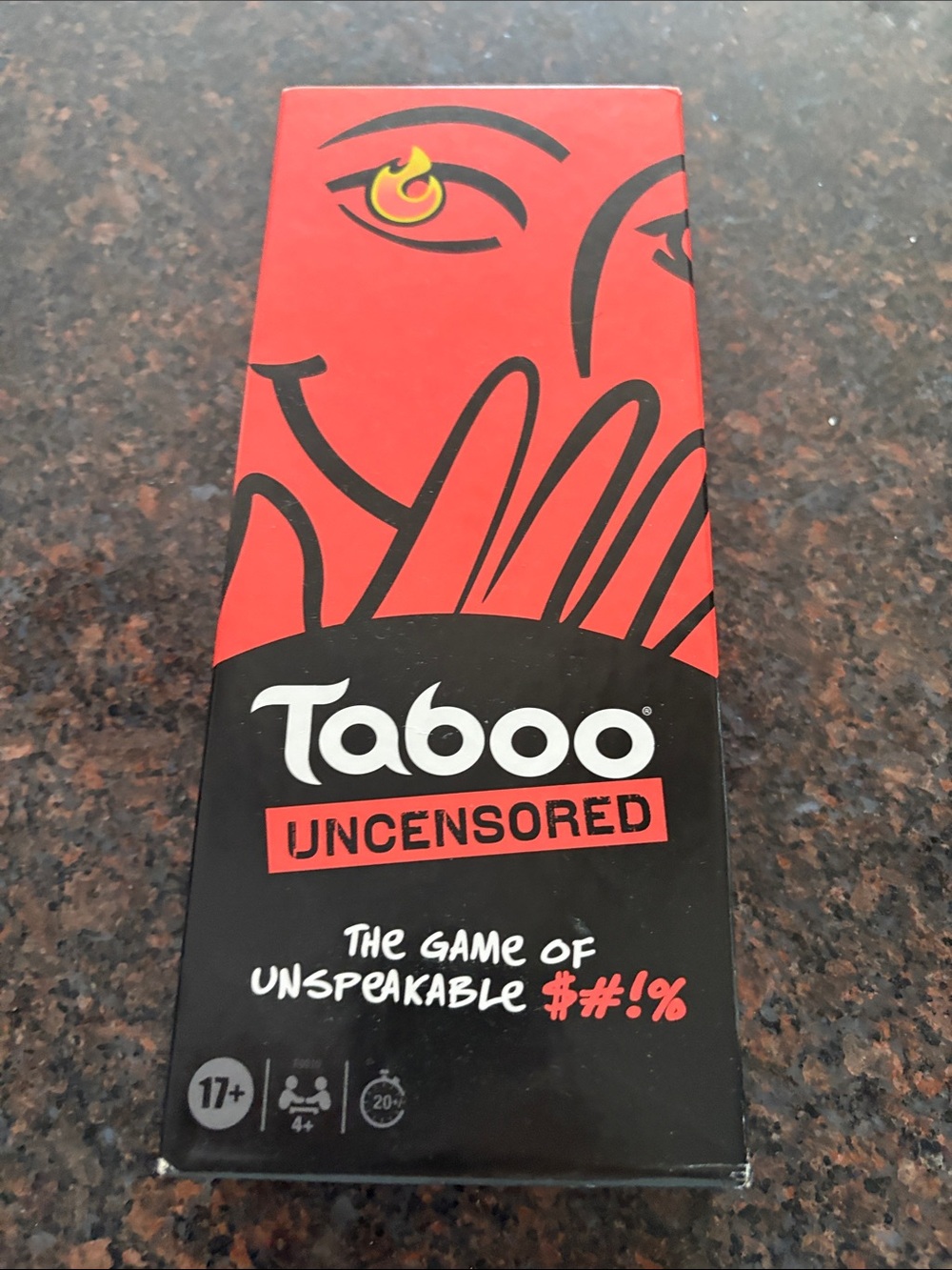 Taboo Uncensored Game with Red and Black Design NEW